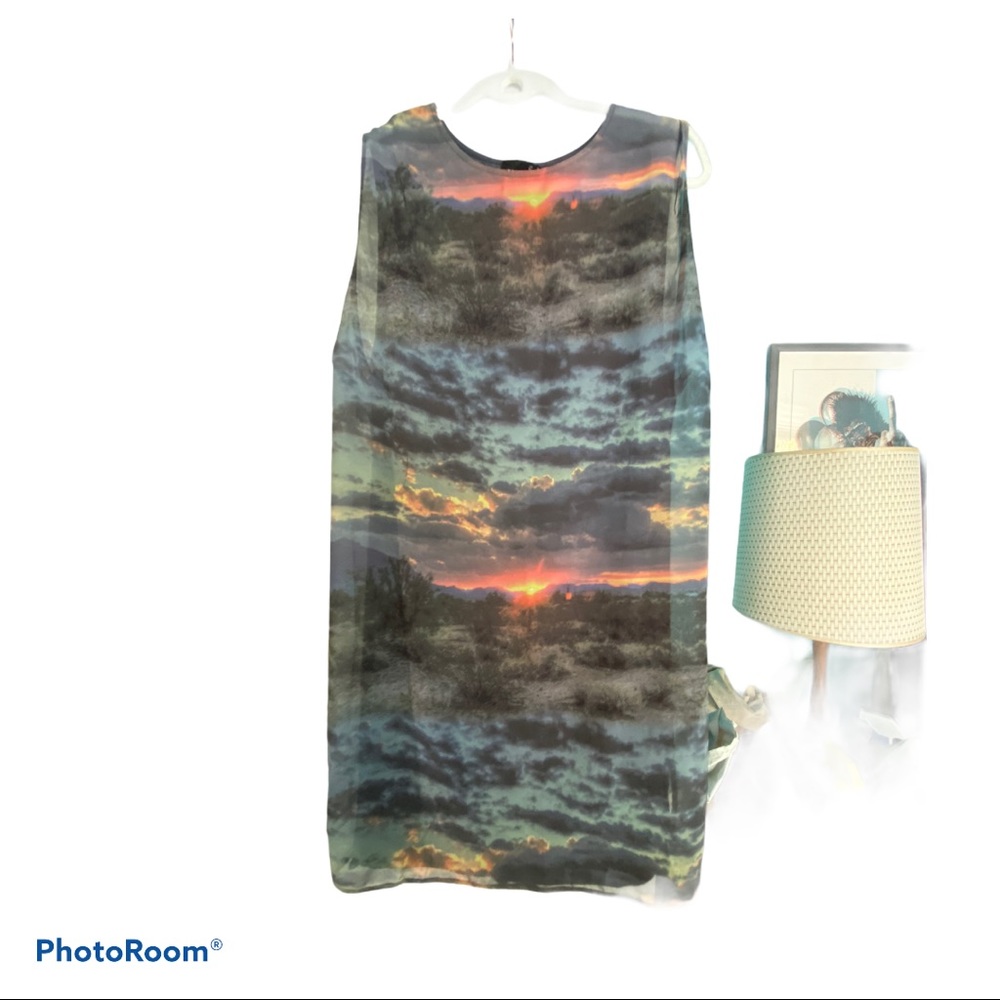 ASOS Photo Print Dress sz 14